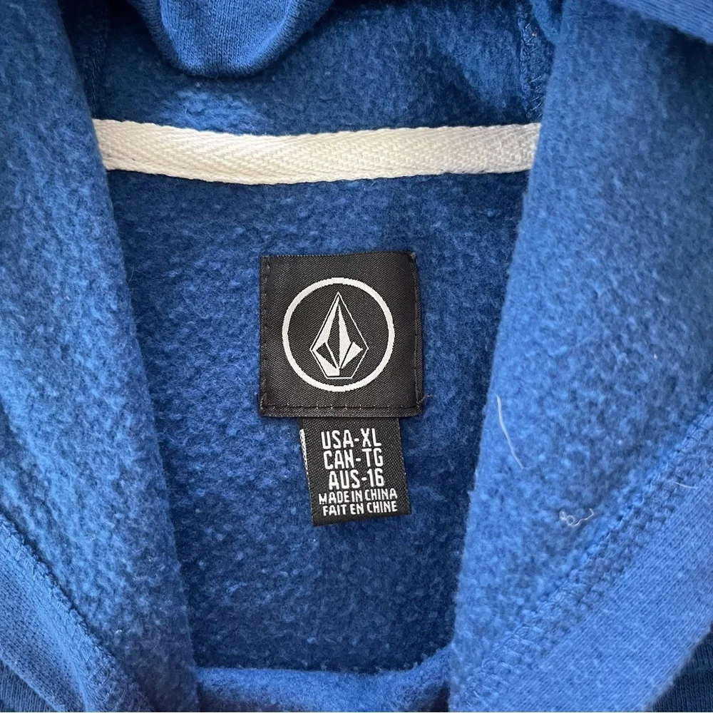 Boys Blue Volcom Hoodie‎ with Logo
